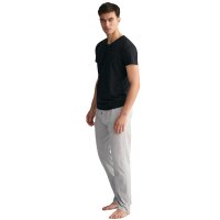 GANT Herren T-Shirt, 4er Pack - V-NECK T-SHIRT 4-PACK, V-Ausschnitt, kurzarm, Cotton Schwarz M