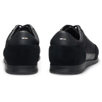 BOSS Herren Sneaker - Nitan txsd, Turnschuh, Material-Mix mit Veloursleder Schwarz EUR 41