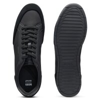 BOSS Herren Sneaker - Nitan txsd, Turnschuh, Material-Mix mit Veloursleder Schwarz EUR 41