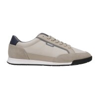 BOSS mens trainers - Nitan txsd, Trainer, material mix with suede Beige EUR 41 (UK 7,5)