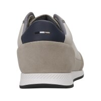 BOSS mens trainers - Nitan txsd, Trainer, material mix with suede Beige EUR 41 (UK 7,5)