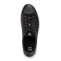 BOSS mens trainers - Kieran Tenn algr, low-cut shoe, genuine leather, logo Black 002 EUR 45 (UK 11)