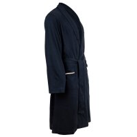 BOSS Herren Bademantel - Robe, Morgenmantel, Baumwolle, Logo Blau 2XL