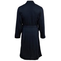BOSS mens bathrobe - robe, dressing gown, cotton, logo Blue 2XL (XX-Large)