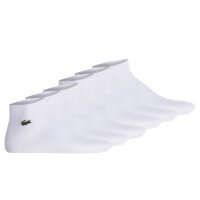 LACOSTE Unisex Sneakersocken, 6er Pack - Baumwollmischung, einfarbig, Logo
