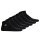 LACOSTE Unisex Sneakersocken, 6er Pack - Baumwollmischung, einfarbig, Logo Schwarz 35-38