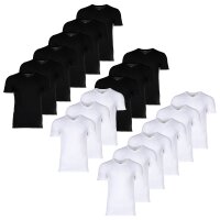 LACOSTE Mens T-Shirts, 6-pack - Essentials, V-Neck, Slim...