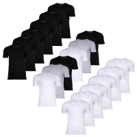 LACOSTE Mens T-Shirts, 6-pack - Essentials, Round Neck,...