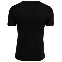 LACOSTE Herren T-Shirts, 6er Pack - Essentials, Rundhals, Slim Fit, Baumwolle, einfarbig Schwarz S