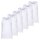 LACOSTE Mens Undershirts, 6-pack - Tank Top, Round Neck, Slim Fit, Cotton, Solid Color White M (Medium)