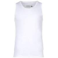 LACOSTE Herren Unterhemden, 6er Pack - Tank Top, Rundhals, Slim Fit, Baumwolle, einfarbig Weiß S