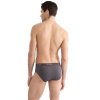 Sloggi Herren Slips 2er Pack - Start midi C2P box, Baumwolle Grau/Schwarz M