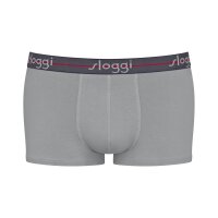 Sloggi Herren Hipster 2er Pack - Start Hipster C2P box, Boxershort, Baumwolle Grau/Schwarz 2XL