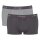 Sloggi Herren Hipster 2er Pack - Start Hipster C2P box, Boxershort, Baumwolle Grau/Schwarz 2XL