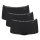 Sloggi ladies panties, 3-pack - GO Crush Short C3P, pants, stretch cotton Black XS (X-Small)