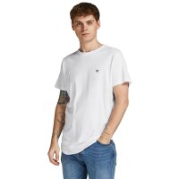 JACK&JONES Mens T-shirt, pack of 5 - JPRBLABRODY TEE CREW NECK 5PK, short sleeve, crew neck, cotton Blue/Green/Red/White S (Small)