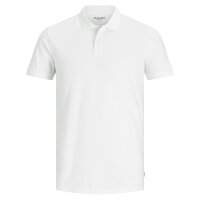 JACK&JONES Herren Poloshirts, 3er Pack - JJEBASIC POLO 3PK, Kurzarm, einfarbig, Baumwolle Schwarz/Blau/Weiß M