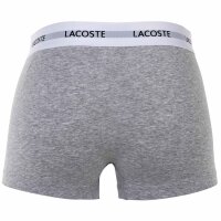 LACOSTE mens boxer shorts, 6-pack - trunks, cotton stretch, logo waistband Black/White/Grey S (Small)