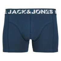 JACK&JONES Men Boxer shorts, 12 pack - JACCOLTON SOLID TRUNKS 12 PACK, cotton blend Blue/Black/Grey S (Small)