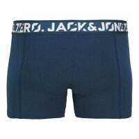 JACK&JONES Men Boxer shorts, 12 pack - JACCOLTON SOLID TRUNKS 12 PACK, cotton blend Blue/Black/Grey S (Small)