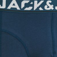 JACK&JONES Men Boxer shorts, 12 pack - JACCOLTON SOLID TRUNKS 12 PACK, cotton blend Blue/Black/Grey S (Small)