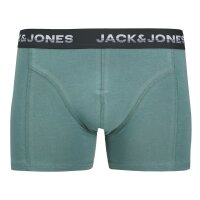 JACK&JONES Herren Boxershorts, 5er Pack - JACMAXWELL TRUNKS 5 PACK, Baumwoll-Stretch Grün/Blau/Schwarz S
