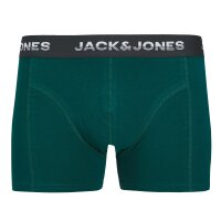 JACK&JONES Men Boxer shorts, pack of 5 - JACMAXWELL TRUNKS 5 PACK, stretch cotton Green/Blue/Black S (Small)