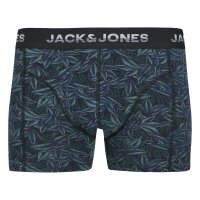 JACK&JONES Herren Boxershorts, 5er Pack - JACMAXWELL TRUNKS 5 PACK, Baumwoll-Stretch Grün/Blau/Schwarz XL