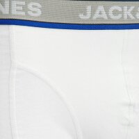 JACK&JONES Herren Boxershorts, 7er Pack - JACHUDSON SOLID TRUNKS 7 PACK, Baumwoll-Stretch Schwarz/Blau/Grau/Weiß S