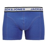JACK&JONES Herren Boxershorts, 7er Pack - JACHUDSON SOLID TRUNKS 7 PACK, Baumwoll-Stretch Schwarz/Blau/Grau/Weiß 2XL