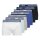 JACK&JONES Men Boxer shorts, pack of 7 - JACHUDSON SOLID TRUNKS 7 PACK, stretch cotton Black/Blue/Grey/White 2XL (XX-Large)