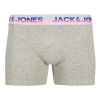 JACK&JONES Men Boxer shorts, pack of 10 - JACJADON SOLID TRUNKS 10 PACK, trunks, cotton stretch Red/Grey/Black S (Small)