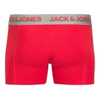 JACK&JONES Men Boxer shorts, pack of 10 - JACJADON SOLID TRUNKS 10 PACK, trunks, cotton stretch Red/Grey/Black 2XL (XX-Large)