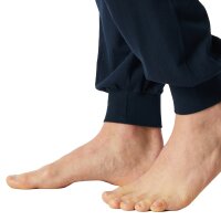 SCHIESSER Herren Schlafanzug, lang - Bündchen, Baumwolle Blau M