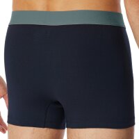 SCHIESSER Herren Boxershorts 3er Pack - Serie "95/5", Unterhose, Logobund Schwarz/Braun/Grau M