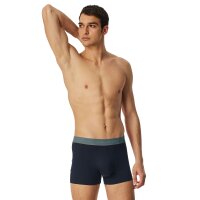 SCHIESSER Herren Boxershorts 3er Pack - Serie "95/5", Unterhose, Logobund Schwarz/Braun/Grau M