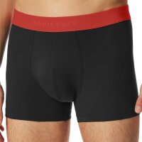 SCHIESSER Herren Boxershorts 3er Pack - Serie "95/5", Unterhose, Logobund Schwarz/Rot M