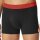 SCHIESSER mens boxer shorts 3-pack - series "95/5", pants, logo waistband Black/Red M (Medium)
