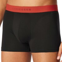 SCHIESSER Herren Boxershorts, 5er Pack - Serie "95/5", Unterhose, Logobund Schwarz/Rot M