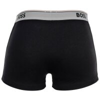 BOSS mens boxer shorts, 3-pack - Power Trunks, logo, cotton blend, single-coloured Black/Red/Blue/Grey L (Large)