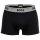 BOSS Herren Boxershorts, 3er Pack - Power Trunks, Logo, Baumwollmischung, einfarbig Schwarz/Rot/Blau/Grau L