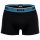BOSS Herren Boxershorts, 3er Pack - Power Trunks, Logo, Baumwollmischung, einfarbig Schwarz/Rot/Blau/Grau L