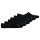 STANCE unisex sneaker socks 6-pack - Icon No Show, Logo, Basic Black 43-47