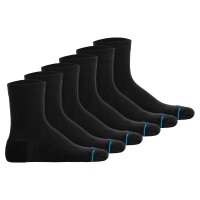 STANCE Unisex Quartersocken 6er Pack - Icon Quarter, Logo, Basic Schwarz 35-37