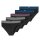 SCHIESSER Herren Slips, 5er Pack - Serie "95/5", Single Jersey Schwarz/Grau/Blau M