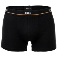 BOSS Herren Boxershorts, 5er Pack - Essentials Trunks, Logo, Baumwollmischung Blau/Grau/Schwarz M