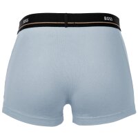 BOSS Herren Boxershorts, 5er Pack - Essentials Trunks, Logo, Baumwollmischung Blau/Grau/Schwarz M