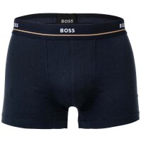 BOSS Herren Boxershorts, 5er Pack - Essentials Trunks, Logo, Baumwollmischung Blau/Grau/Schwarz M