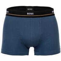 BOSS mens boxer shorts, pack of 5 - Essentials trunks, logo, cotton blend Blue/grey/black M (Medium)