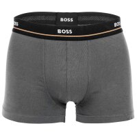BOSS mens boxer shorts, pack of 5 - Essentials trunks, logo, cotton blend Blue/grey/black M (Medium)